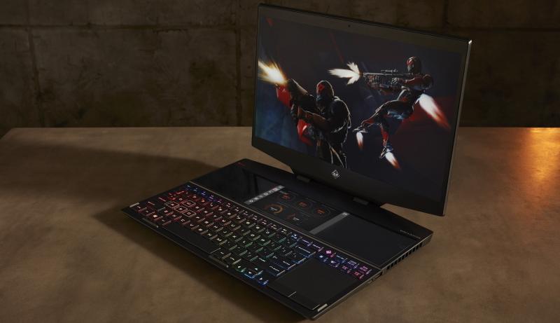 HP представила игровой ноутбук Omen X 2S с дополнительным экраном