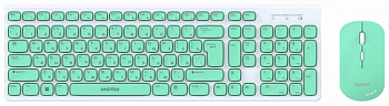 Клавиатура+мышь SmartBuy SBC-250288AG-WG, Зеленый USB Wireless