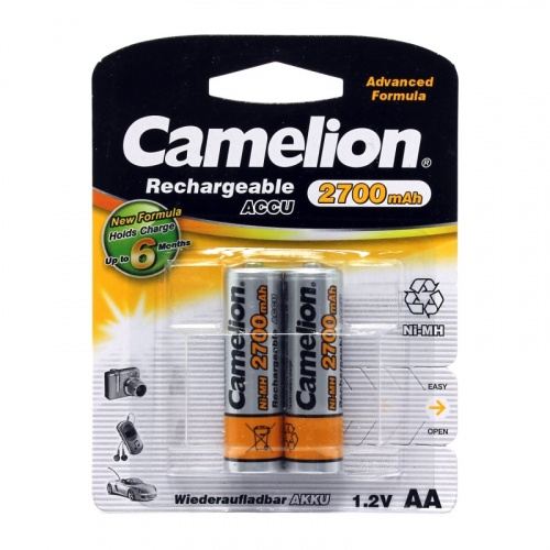 Аккумуляторная батарейка Camelion AA (2700mAh)