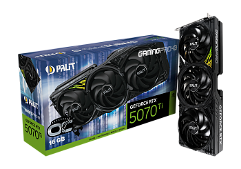 Видеокарта GeForce RTX5070Ti GAMINGPRO-S OC 16GB GDDR7 (Palit) (NE7507TS19T2-GB2031U)