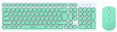 Клавиатура+мышь SmartBuy SBC-250288AG-WG, Зеленый USB Wireless