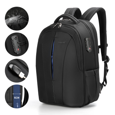 Сумка-рюкзак для ноутбука TIGERNU T-B3105A Black/BLUE 16"(анти-вор)