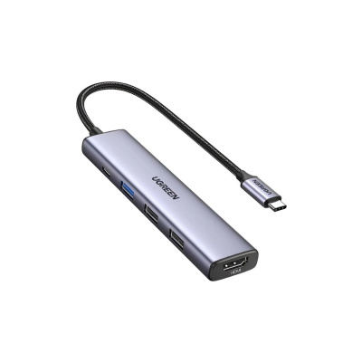 Док-станция UGREEN  USB Type-C (HDMI/USB 2.0x2/USB 3.0x1/Type C) CM478 (15495)