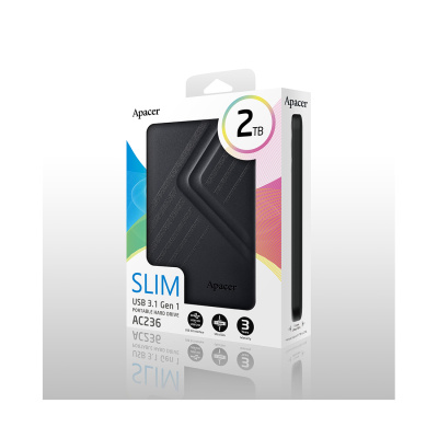 HDD 2Tb Apacer 2,5" AC236 (AP2TBAC236B-1) USB 3.1
