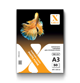 Бумага X-GRee А3 190гр. 50л (глянцевая)