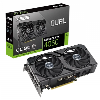 Видеокарта GeForce RTX4060 8Gb GDDR6 (ASUS) (DUAL-RTX4060-O8G-EVO)