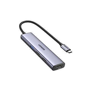 Док-станция UGREEN  USB Type-C (HDMI/USB 2.0x2/USB 3.0x1/Type C) CM478 (15495)