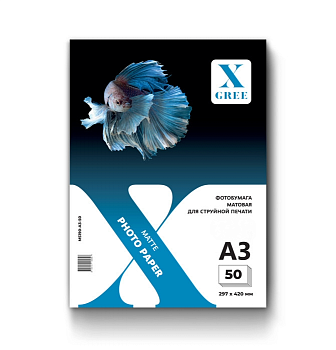 Бумага X-GREE A3 128гр 50л (матовая)