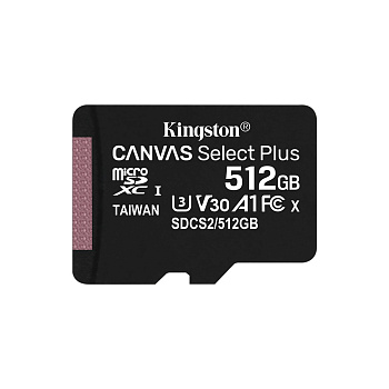 Flash SECURE DIGITAL MicroSD 512GB Class 10 UHS-I Kingston SDCS2/512GBSP