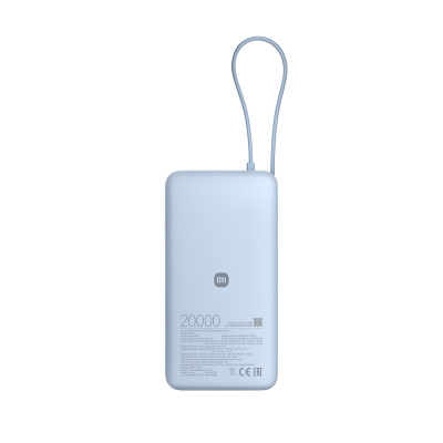 Зарядное устройство Xiaomi BHR0808GL/PB2067 Power Bank 20000 mAh (Ice blue). Быстрая зарядка фото