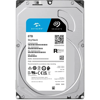 HDD 6Tb Seagate SkyHawk Surveillance SATA3 3.5" 256Mb ST6000VX009