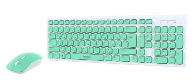Клавиатура+мышь SmartBuy SBC-250288AG-WG, Зеленый USB Wireless