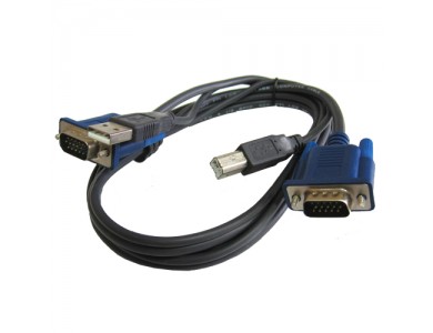 Кабель USB A-B VGA для KVM switch 1.5м