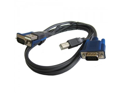 Кабель USB A-B VGA для KVM switch 1.5м СПЕЦ ЦЕНА