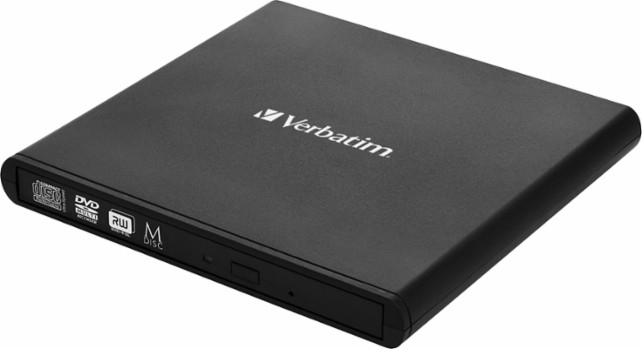 DVD+RW, CD-R/RW Verbatim External Slim (black) USB 2.0