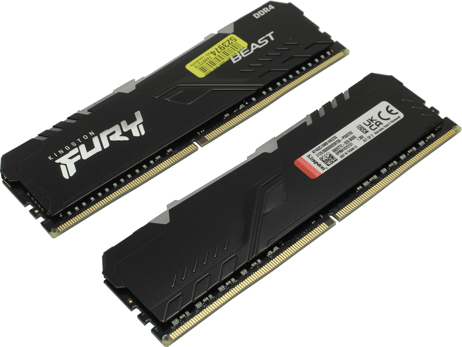 DIMM 32GB DDR4 3200MHz Kingston Fury Beast RGB KF432C16BB1AK2/32 (2x16Gb)