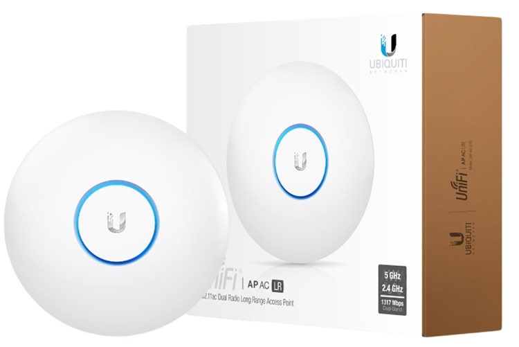 Точка доступа Ubiquiti UniFi AP AC LITE UAP-AC-LITE + PoE адаптер U-POE-AF 