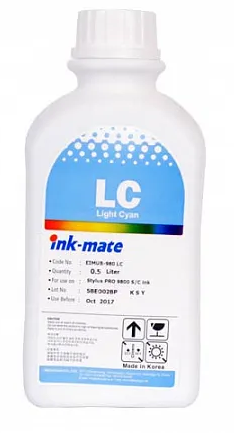 Чернила Epson Ink Mate EIM-980LC, 500мл., пигментные (Light Cyan)