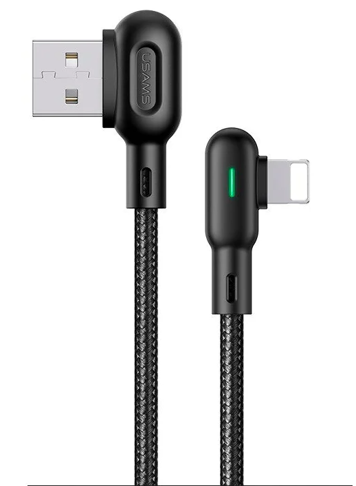 Кабель USB to Lightning USAMS SJ455USB01 black