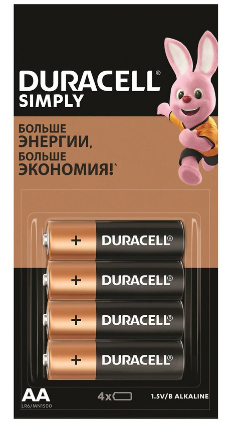 Батарейка Duracell AA SIMPLY