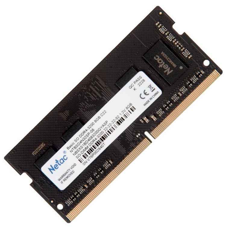 DIMM 8192Mb DDR4 3200MHz (for NB) Netac