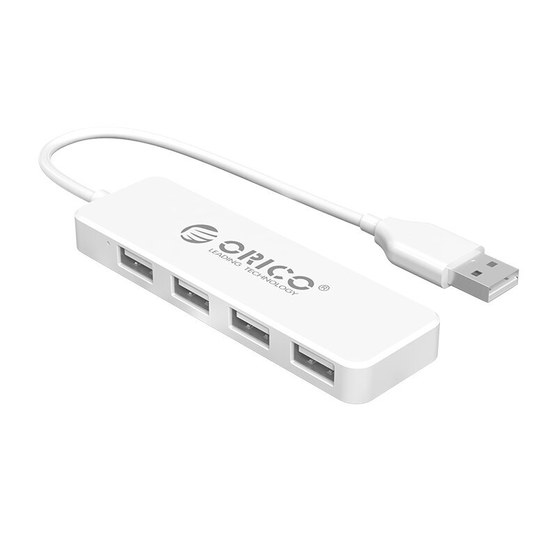 HUB USB ORICO FL01-WH-BP (USB2.0х4, 30cm, 480Mbps)