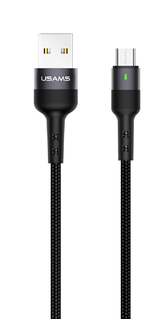 Кабель Micro USB to USB USAMS SJ312 MC01 black