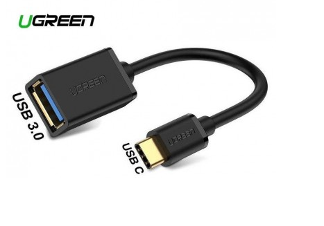 Кабель USB 3.0 (F) to Type-C (M) UGREEN (30701) 0.1 м