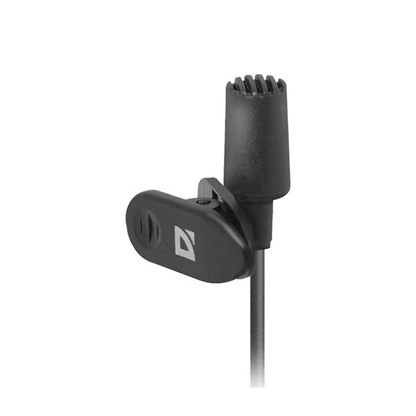 Микрофон петличный  Defender MIC-109 черный, 1.8м