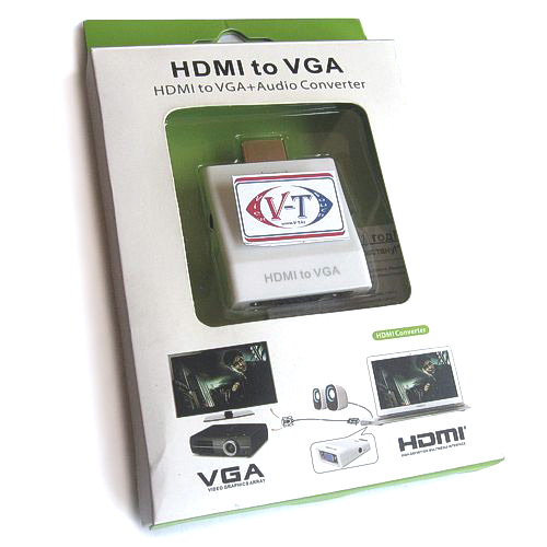 Переходник HDMI to VGA+audio (V-T HV1080EP)