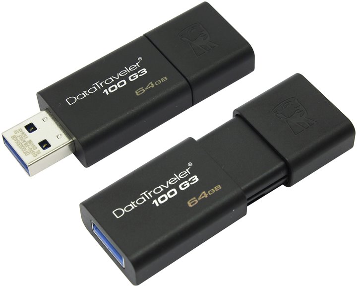 Flash DRIVE USB 64Gb DT100G3 (Kingston) USB 3.0