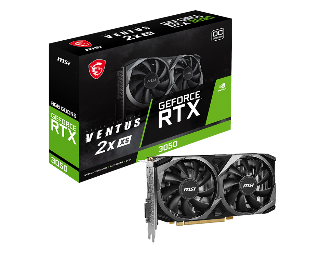 Видеокарта GeForce RTX3050 VENTUS 2X XS 8Gb OC (MSI)