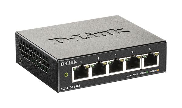 HUB (5TP) D-Link DGS-1100-05V2 10/100/1000Mbit