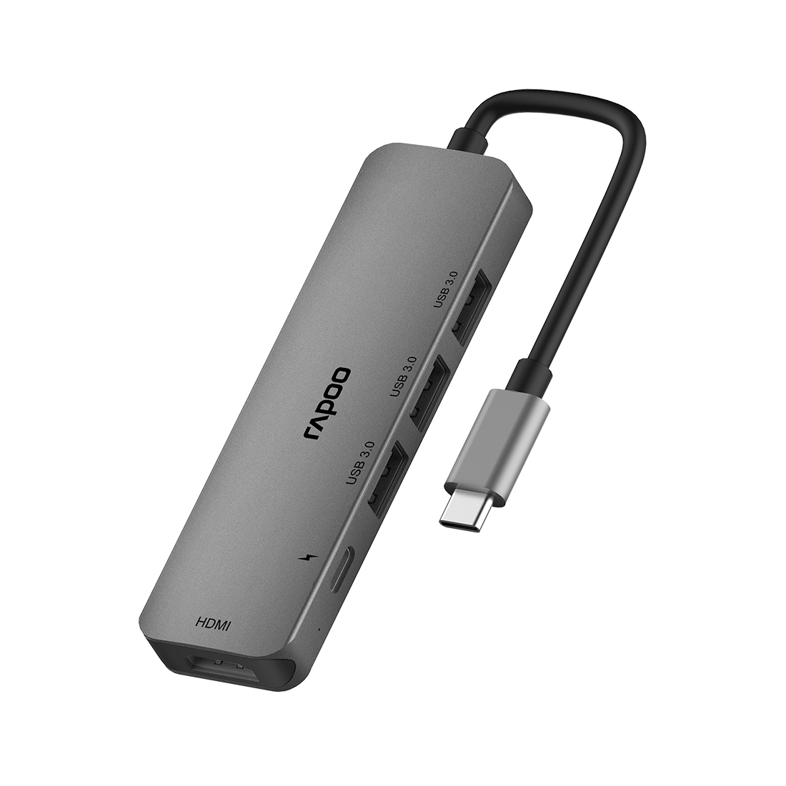 Док-станци Rapoo XD100C USB Type-C (1xUSB-C, 2xUSB2.0, 1хUSB3.0, 1xHDMI)