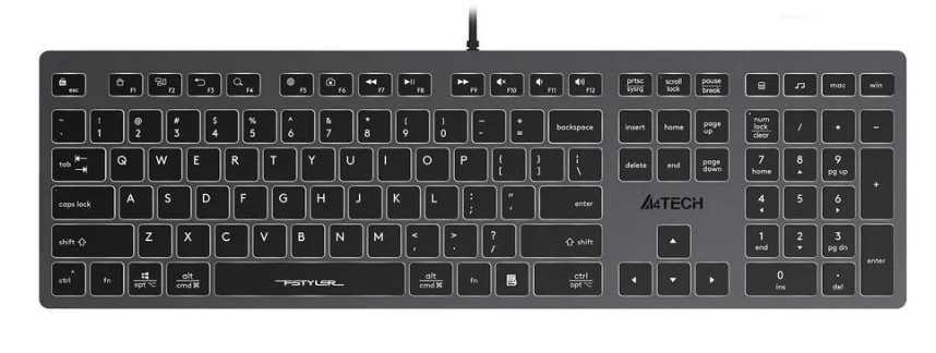 Клавиатура A4tech FX60H-White USB