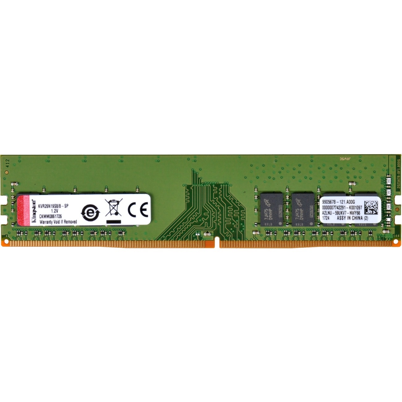 DIMM 8192Mb DDR4 2666MHz (Kingston)