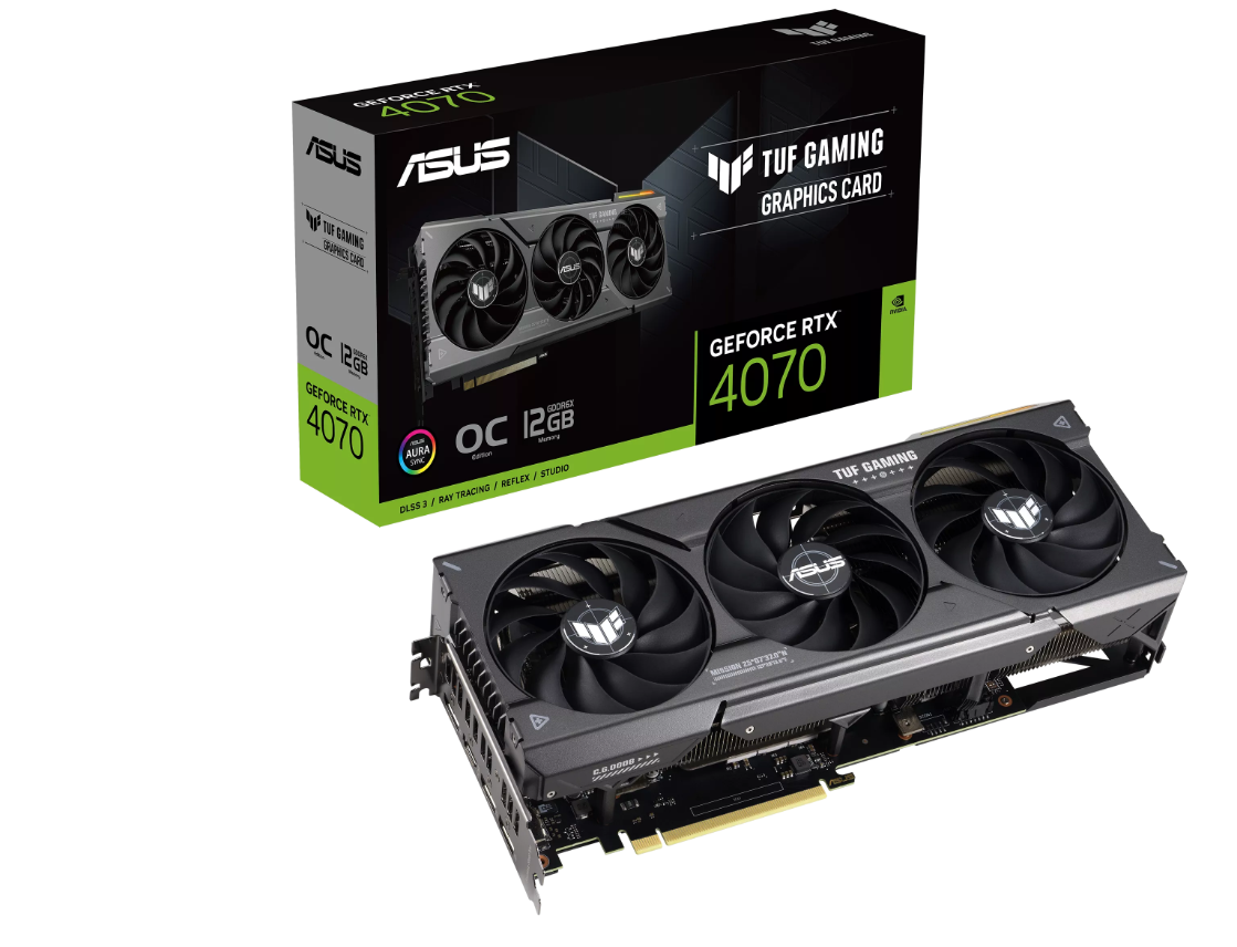 Видеокарта GeForce RTX4070 12Gb GDDR6X (ASUS) (TUF-RTX4070-O12G-GAMING)