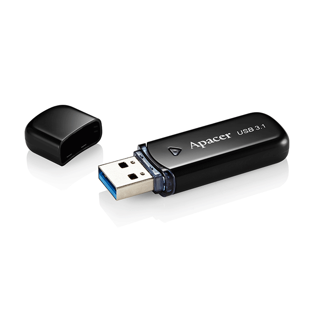 Flash DRIVE USB 32GB AH355 черный (Apacer) USB 3.2