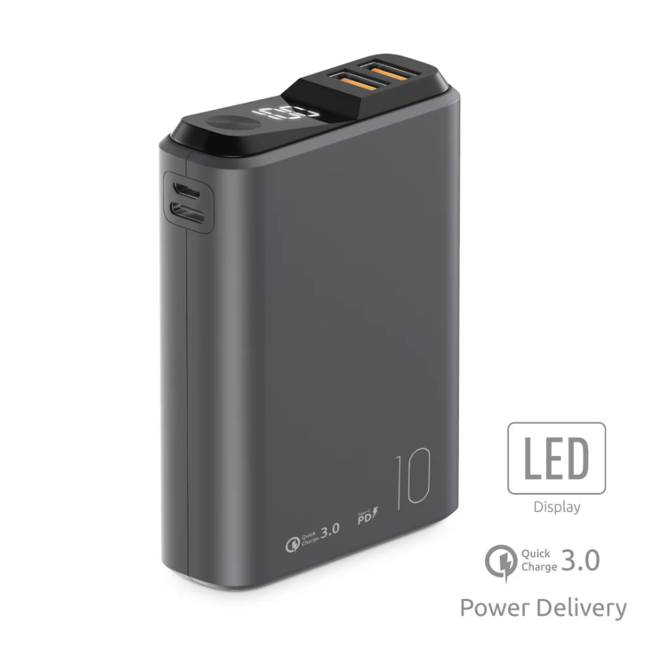 Зарядное устройство Olmio QS-10 Power Bank 10000mAh (black)