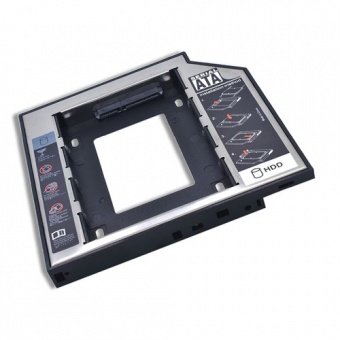 Переходник V-T Optibay, slim 12.7 mm to 2.5" HDD, (mini SATA to SATA)