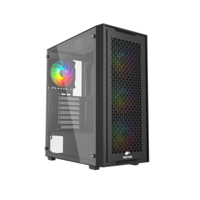 Корпус Midi Tower Wintek Moon PS195-5-B ATX/MicroATX, Black