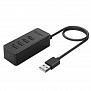 HUB USB ORICO W5P-U2-100-BK-BP (USB2.0x4, MicroUSB, Black, 1m)