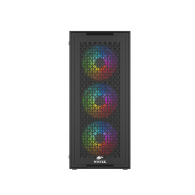 Корпус Midi Tower Wintek Moon PS195-5-B ATX/MicroATX, Black