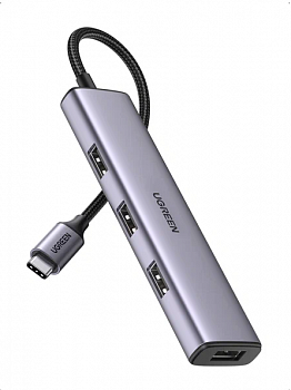 Док-станция UGREEN CM473 USB Type-C (4xUSB-A) 20841