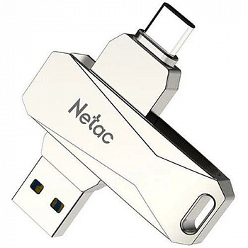 Flash DRIVE USB 32Gb U782C (Netac) USB 3.0 Type-C  металл