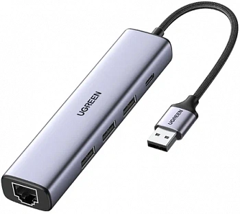 HUB USB UGREEN 3-port USB 3.0  CM475, Grey (60554)