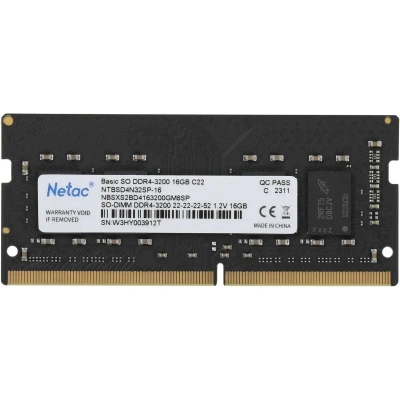 DIMM 16Gb DDR4 3200MHz (for NB) Netac