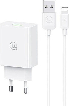 Зарядное устройство USAMS HCXLTZ03 + кабель Type-C to 2*USB 1M
