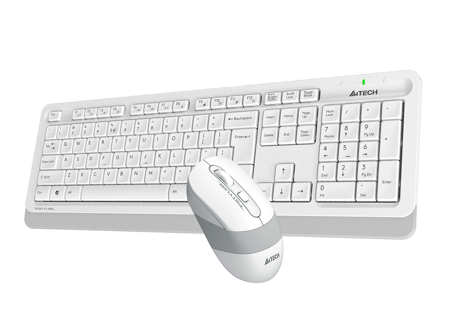 Клавиатура+мышь A4tech Fstyler FG1010S-White USB Wireless фото
