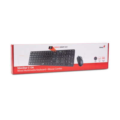 Клавиатура+мышь Genius SLIMSTAR C126 USB